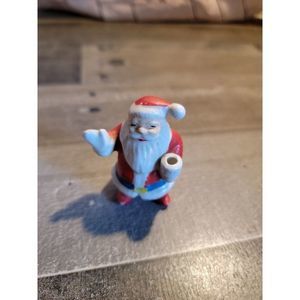Ceramic Santa waving figure decor xmas